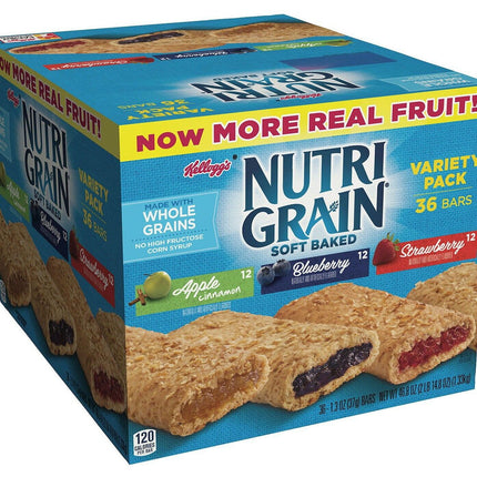 Kelloggs Nutri-Grain Bars Variety Pack (1.3 oz., 36 pk.)