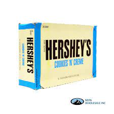 Hershey'S Cookies 'N' Creme Candy, Bulk, Individually Wrapped, Bars (1.55 Oz., 36 Ct.)