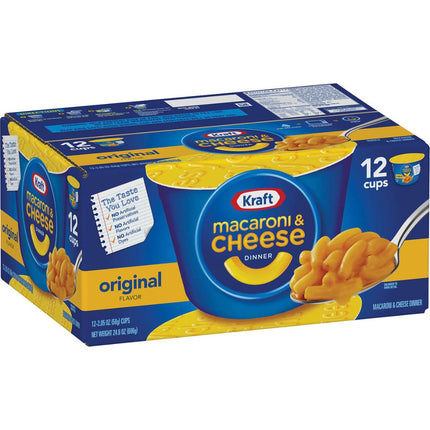 Kraft Macaroni & Cheese Cups 58Gr 12Und