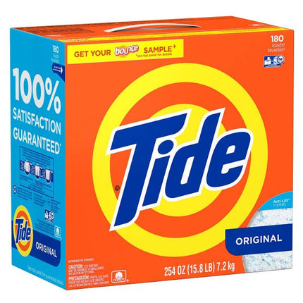 Tide HE Powder Laundry Detergent, Original, 180 loads, 254 oz