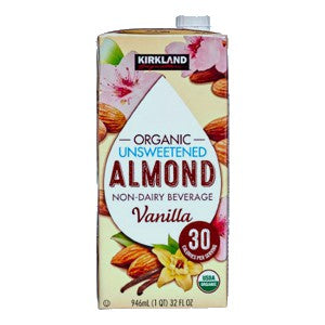 Kirkland Signature Organic Unsweet Almond Vanilla Milk