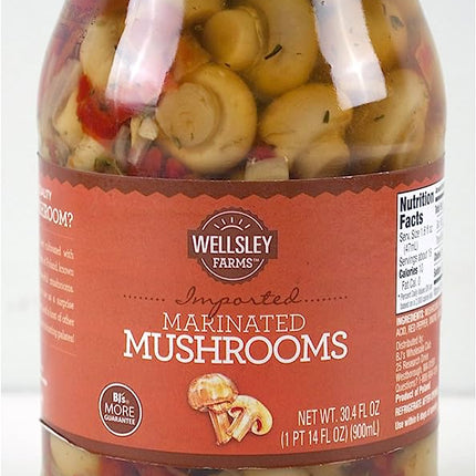 Wellsley Farms Marinated Mushrooms - 30.4 oz.