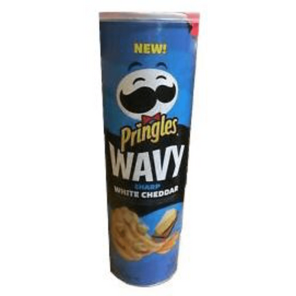 Pringles Wavy Sharp White Cheddar