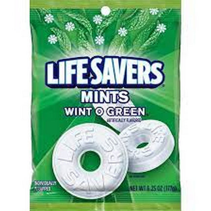 Life Savers Wint-O-Green Breath Mints Hard Candy - 6.25 oz Bag