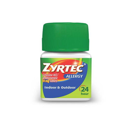 Zyrtec 24 Hour Allergy Relief Tablets with 10mg Cetirizine HCl, 120 ct