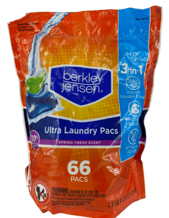 Berkley Jensen Spring Fresh Ultra Laundry Pacs, 132 ct.