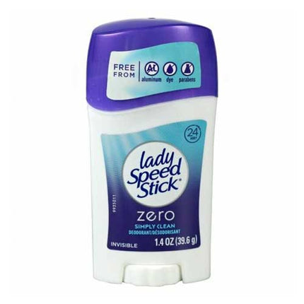 Lady Speed Stick Zero Simply clean Deodorant 1.4 Oz