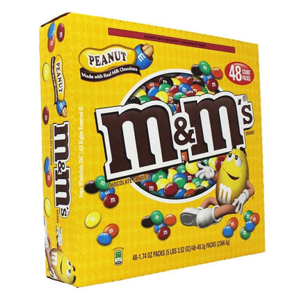 M&M s Chocolate Peanut Candies 48/1.74 oz