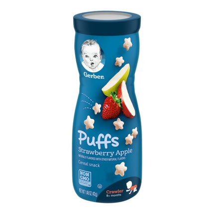 Gerber Puff Cereal Snack Strawberry Apple 42g