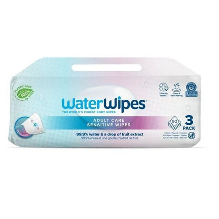 WaterWipes Adult Care Sensitive Wipes, 90ct