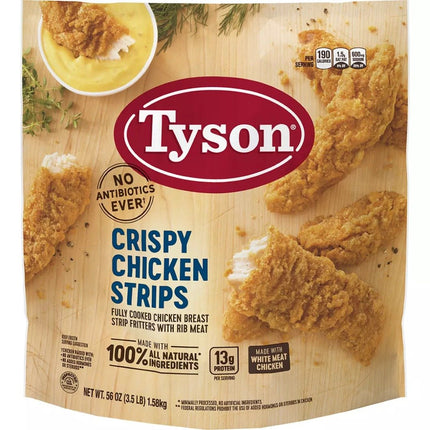 Tyson Frozen Crispy Chicken Strips 3.5 lbs.