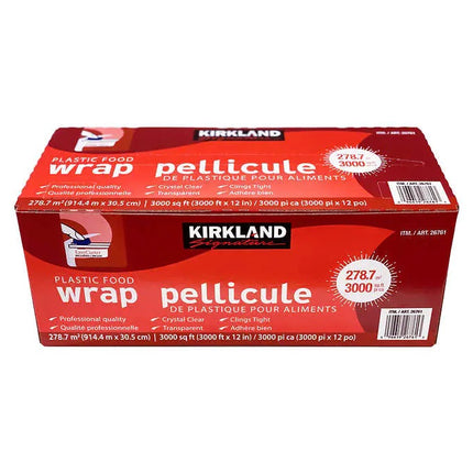 Kirkland Signature Plastic Food Wrap, 12 in x 3,000 ft