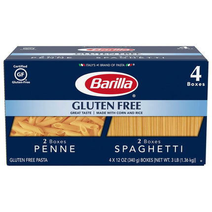 Barilla Gluten Free Variety Pack Penne & Spaghetti4 Count 1.36Kg