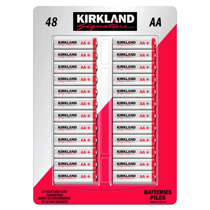 Kirkland Signature Alkaline Aa Batteries  48 Ct