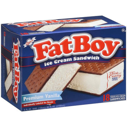 Fat Boy Ice Cream Sandwich 148 ml 18 Und