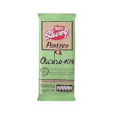 Savoy Postres  Chocolate Oscuro Con 40% de Cacao