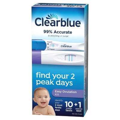 Clearblue Ovulation Complete Starter Kit - 10 Ovulation Tests and 1 Pregnancy Test