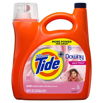 Tide with Downy April Fresh Ultra Concentrated Liquid Laundry Detergent 165 fl. oz.