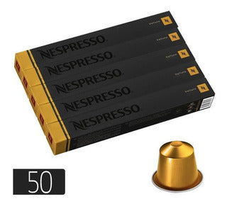 Nespresso Capsules VertuoLine, Voltesso , Mild Roast Espresso Coffee, 50 Count Coffee Pods, Brews, 10 Count (Pack of 5)