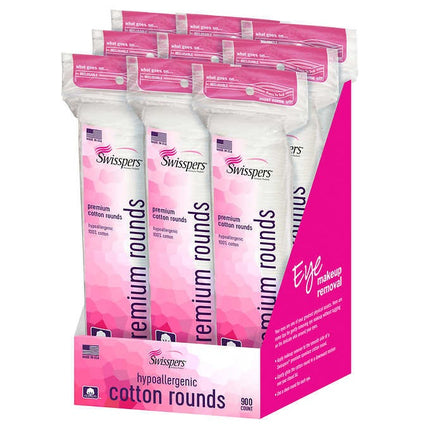 Swisspers Premium Cotton Rounds 100 Count 9 Und