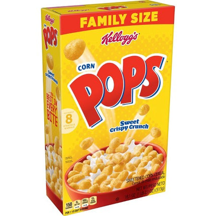 Family Size Kellogg S Corn Pops Sweet Crispy Crunch 18.1 Oz