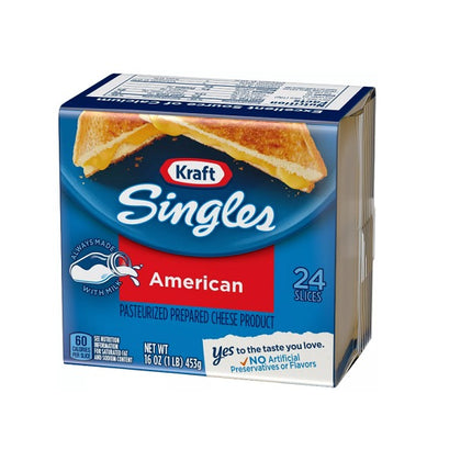 Kraft Singles American 24 Count 453Gr