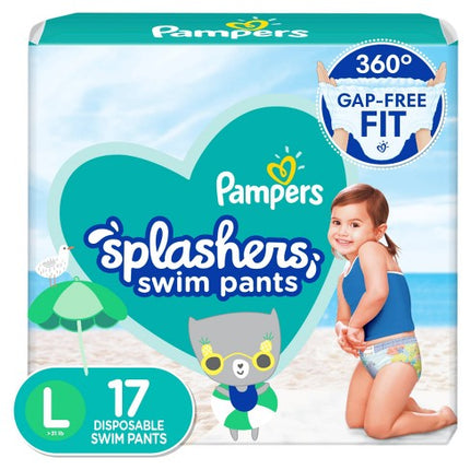 Pampers Splashers Swim Diapers Size L 17 Count