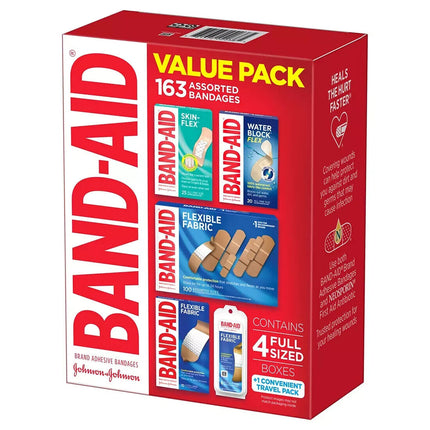 Band-Aid Brand Variety Pack Adhesive Bandages (163 ct.)