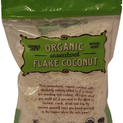 Trader Joes Organic Flake Coconut 8 Oz