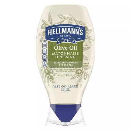 Hellmanns Olive Oil Mayo 20 Oz