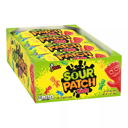 Sour Patch Kids Soft & Chewy Candy, 2 oz, 24 Count