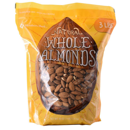 Members Mark Natural Whole Almonds (3 lbs.)