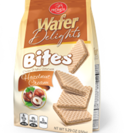 Promos Wafer delights bites hazelnut cream 5.29Oz