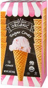 Trader Joe s Organic Sugar Cones 12 Count