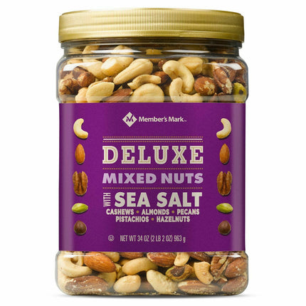 Members Mark Deluxe Mixed Nuts with Sea Salt (34 oz.)