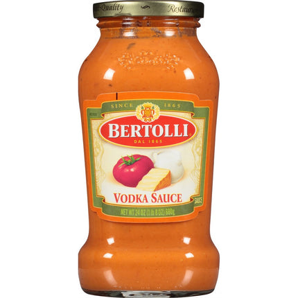 Bertolli Vodka Sauce  Authentic Tuscan Style Pasta Sauce Made with Vine-Ripened Tomatoes and Fresh Cream  24 OZ