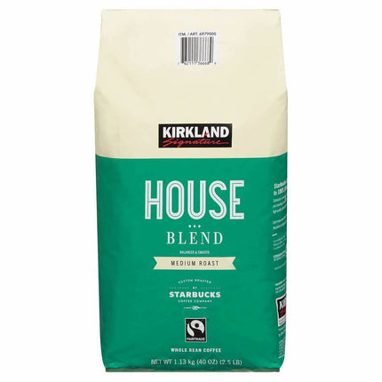 Kirkland Signature House Blend Coffee Medium Roast Whole Bean - 2.5 Lbs