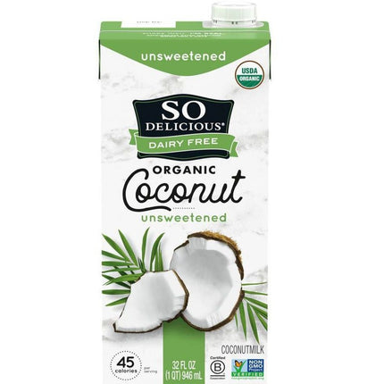 So Delicious Organic Coconut Milk Unsweetened 946Ml