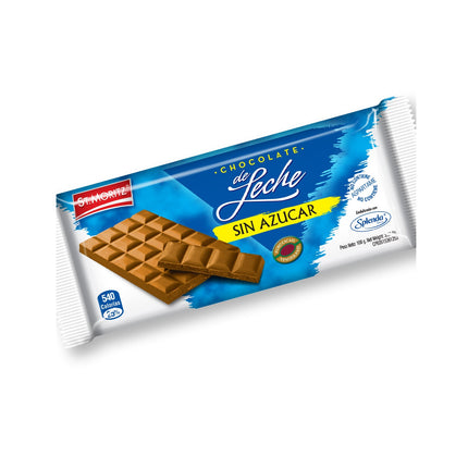 Chocolate S/A Leche c/Stevia 100 gr