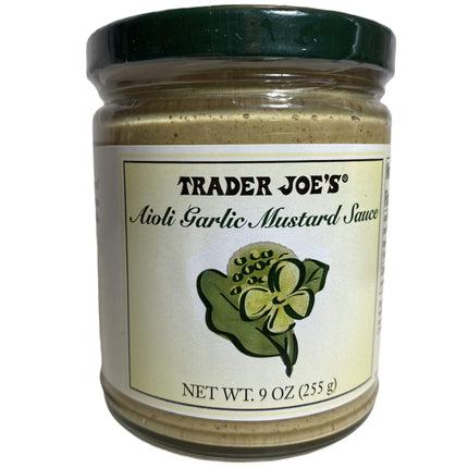 Trader Joes Aioli Garlic Mustard Sauce 9Oz