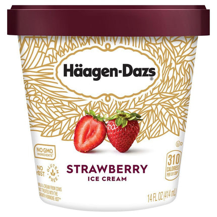 Haagen-Dazs Strawberry Ice Cream - 14 fl oz