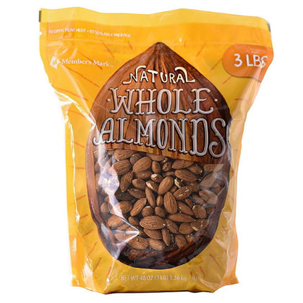 Member S Mark Natural Whole Almonds (3 Lbs.)