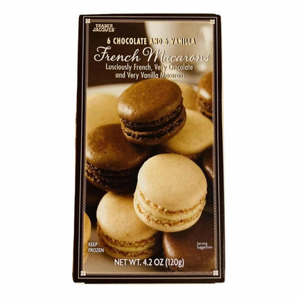 French Macarons 6 chocolate and 6 vanilla, 4.2 Oz