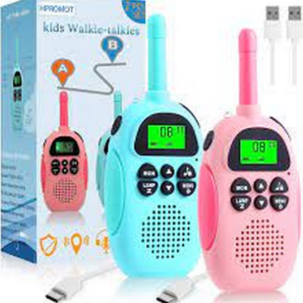 Walkie Talkies for Kid, 2 Way Radio, 3 KM Long Range Toy for Boy Girl 3-15 Years Old-2 Pack