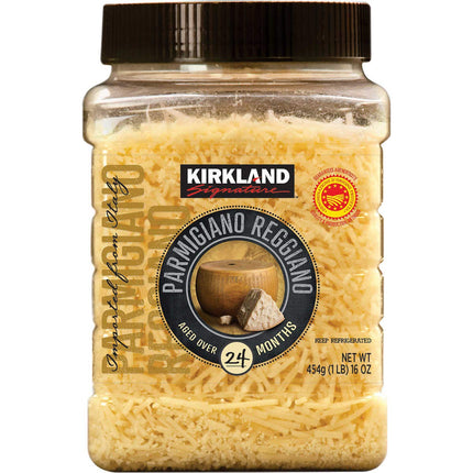 Kirkland Signature Grated Parmiggiano Reggiano Aged 24-Months 454Gr