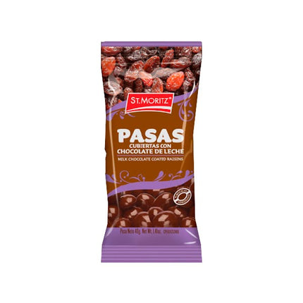 Pasas Cubiertas con Chocolate 40 gr