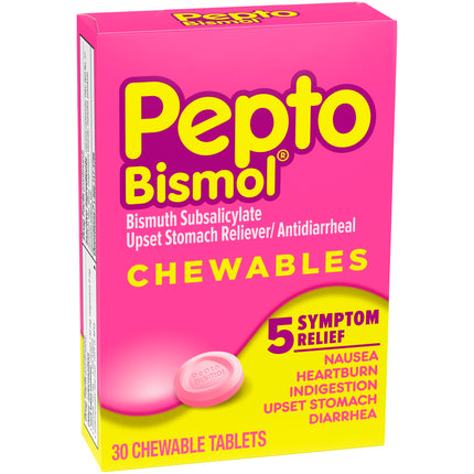 Pepto-Bismol Comprimidos Masticables Original 30 ea (Envase de 3)