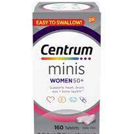 Centrum Minis Women 50 Plus Non-Gmo Multivitamin Supplement Tablets, 160 Ct