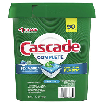 Cascade Dishwasher Detergent 90 Count 1.34Kg